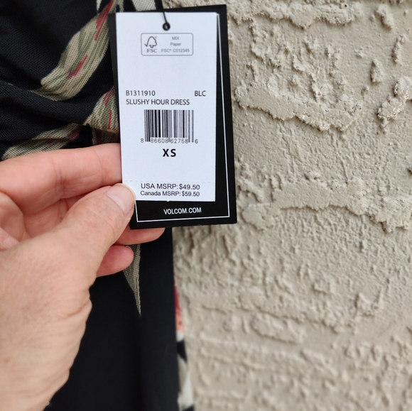 Volcom Black floral mesh overlay mini - Picture 10 of 12